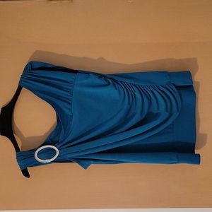 Blue Dressy Tank Top